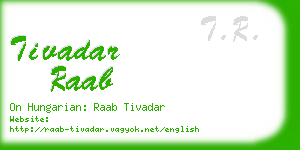 tivadar raab business card